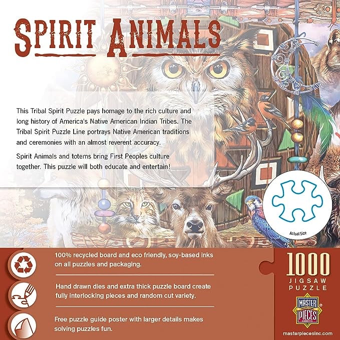 Master Pieces - Spirit Animals Tribal Spirit Jigsaw Puzzle 1000pc 72171