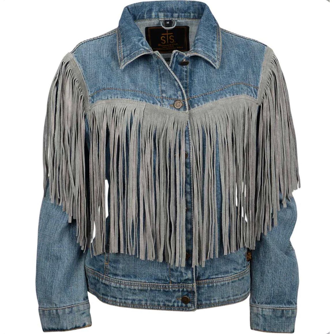 STS Ranchwear Women's Gretchen Cowhide Jean Jacket