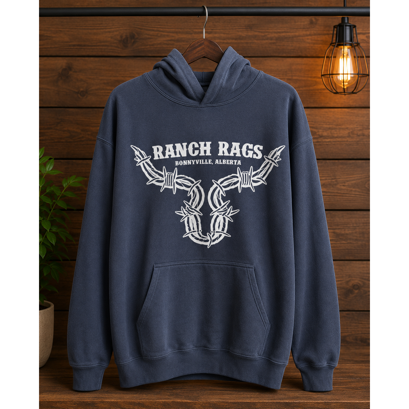 RanchRag's Ranch Tough Barbwire Hoodie