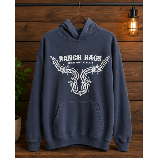 RanchRag's Ranch Tough Barbwire Hoodie