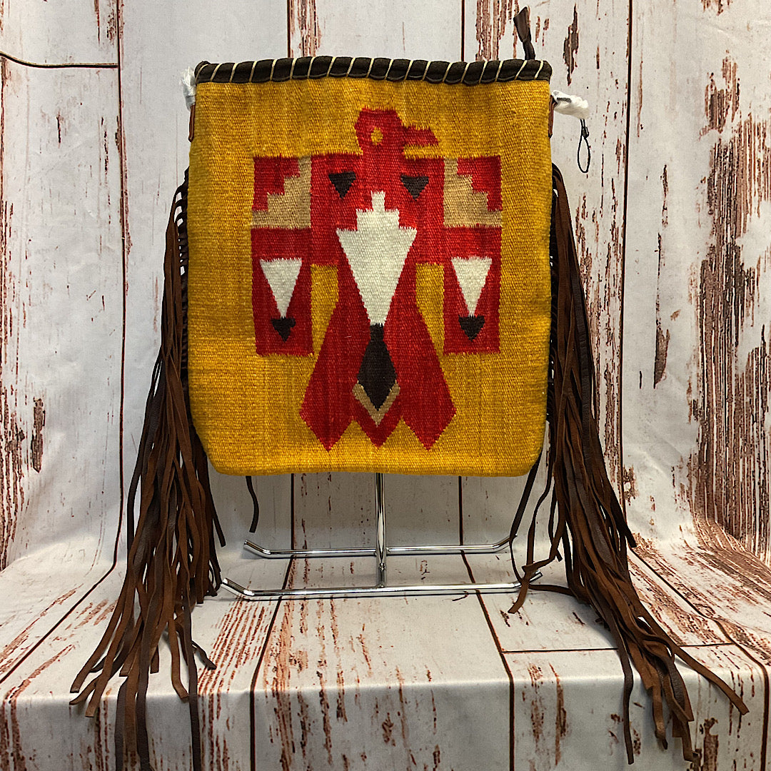 American Darling - Woollen Aztec Print with Fringe Handbag ADBG1167