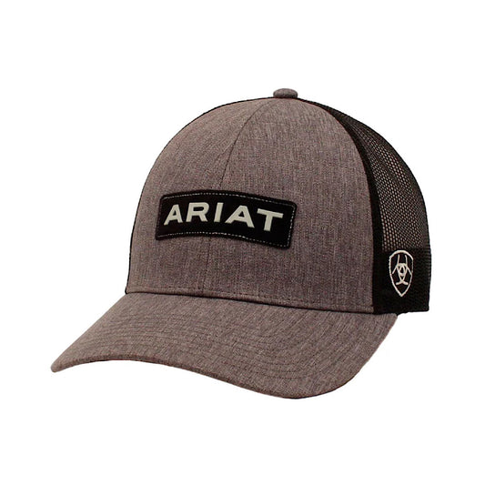 Ariat -  Grey With Ariat Patch Snap Back Men’s Ball Cap A300051006