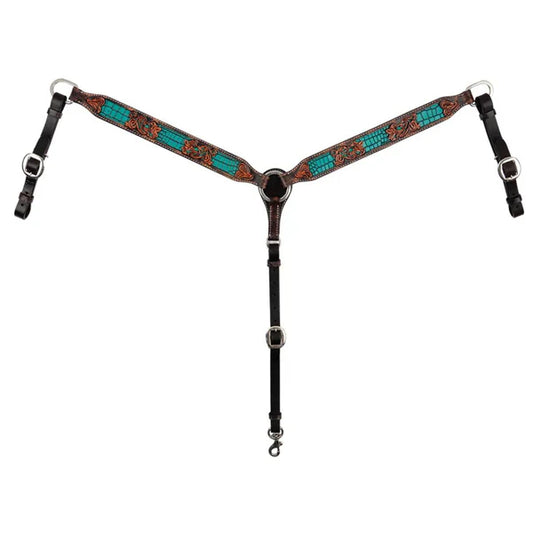 Circle Y Filigree Turquoise Gator Pony Size