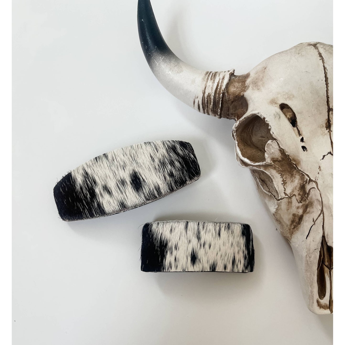 Western Hair On Cowhide Hair Clip Barrette