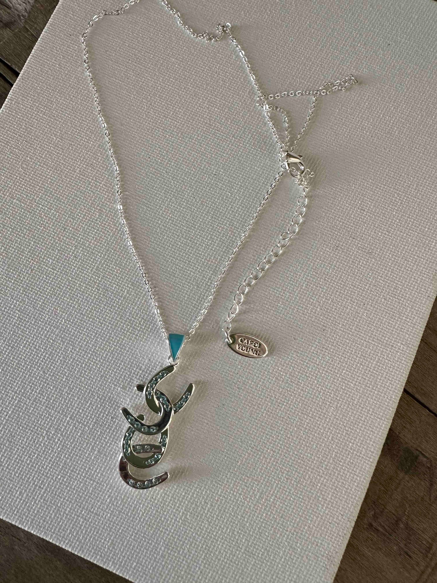 Four horseshoe Petite Necklace Jewelry