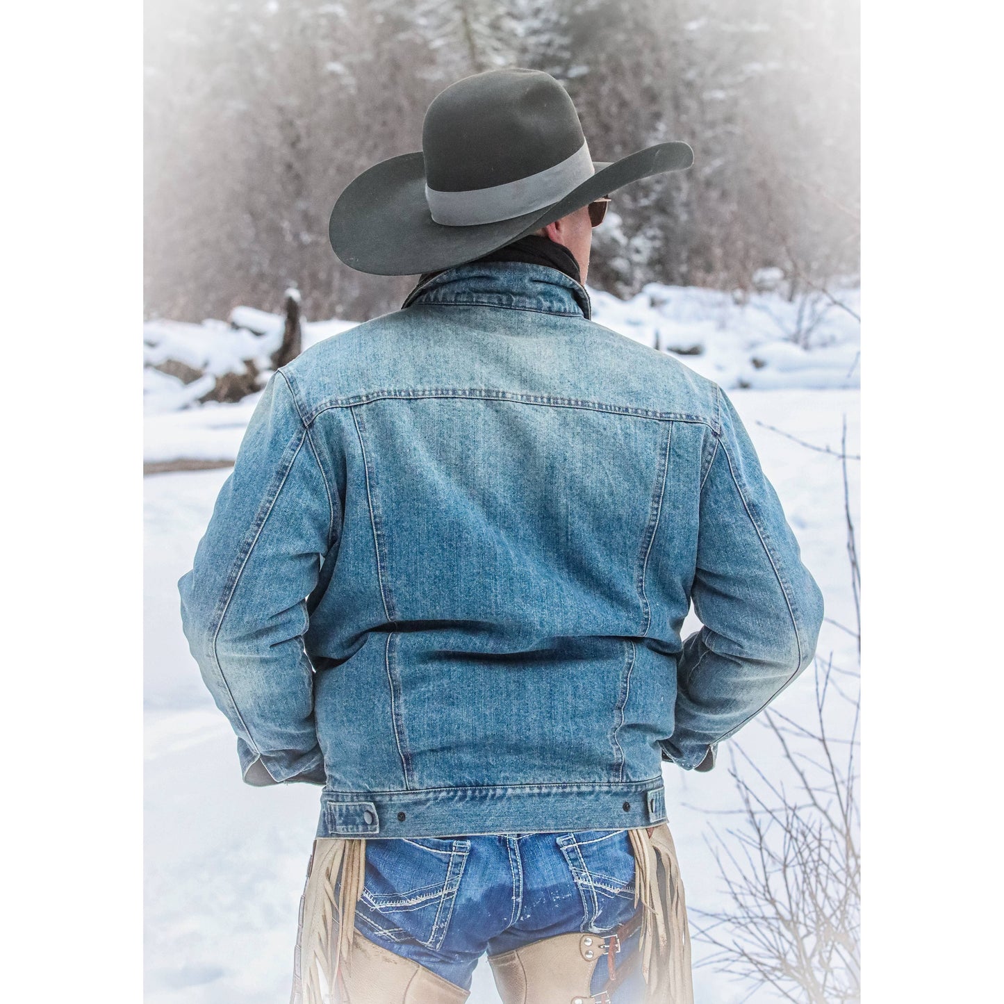 Men's Insulated Western Denim Jacket | Style M261114