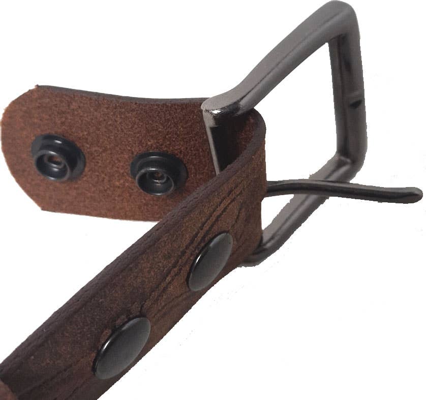 GENUINE LEATHER 40MM ROPE EMBOSSED BELT #1040