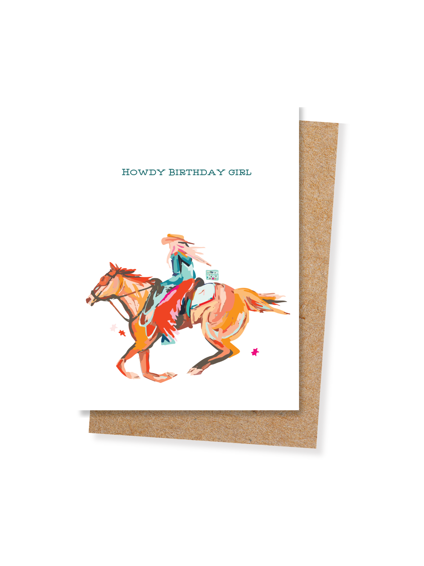 Howdy Birthday Girl, Happy Birthday Cowgirl Greeting Card