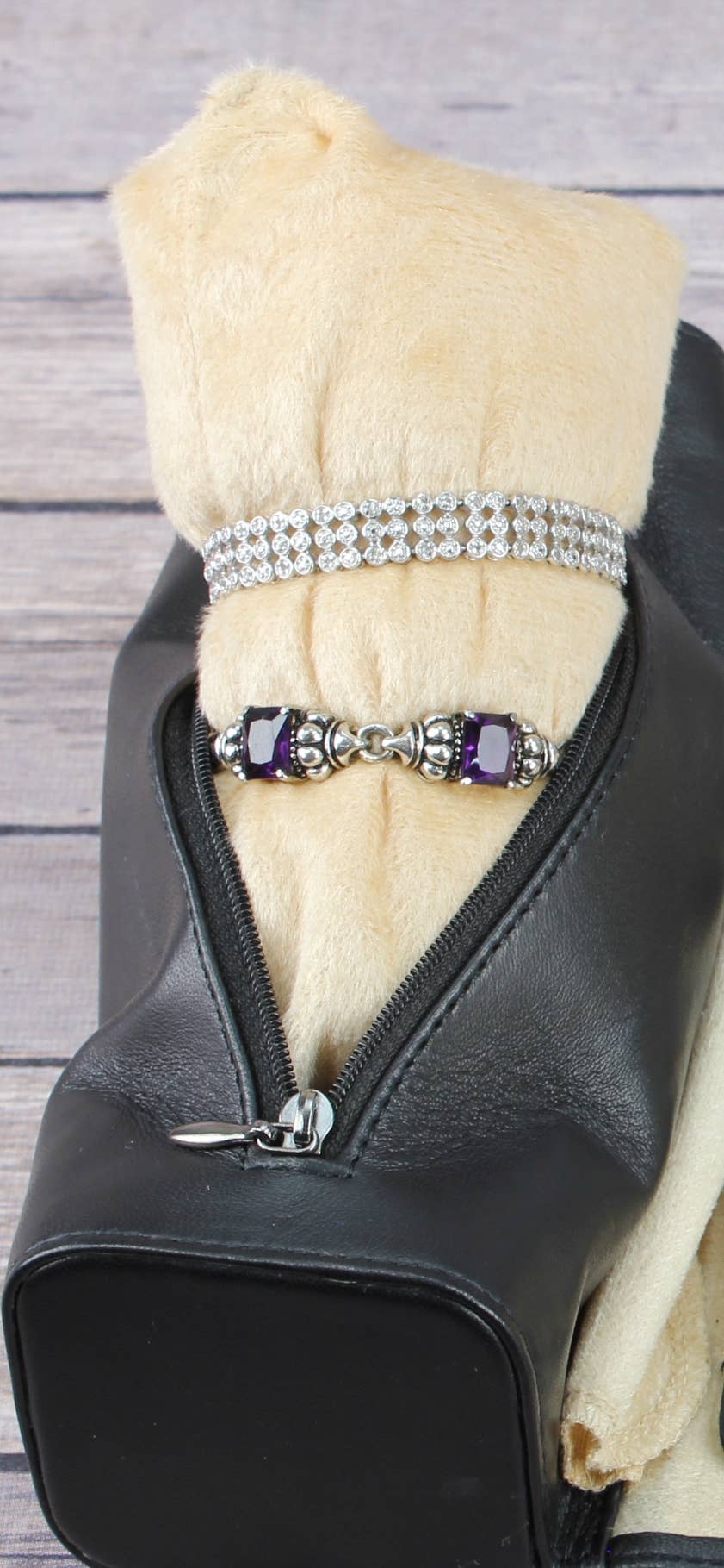 Travel Jewelry Storage Roll w/ Buckle JR 420