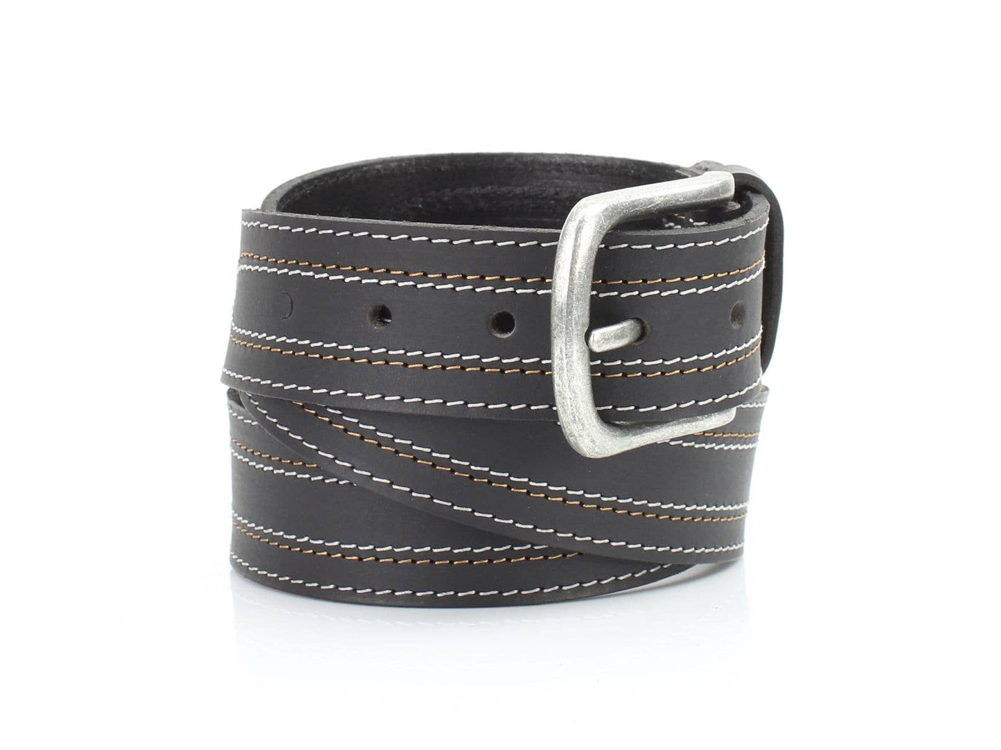 Two Tone Contrast Stitch Minimalist Style Belt ABB WST 1003