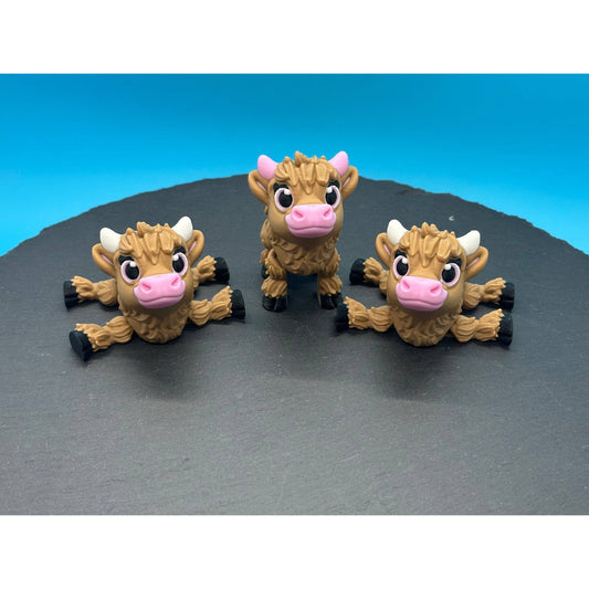Articulated Highland Cow