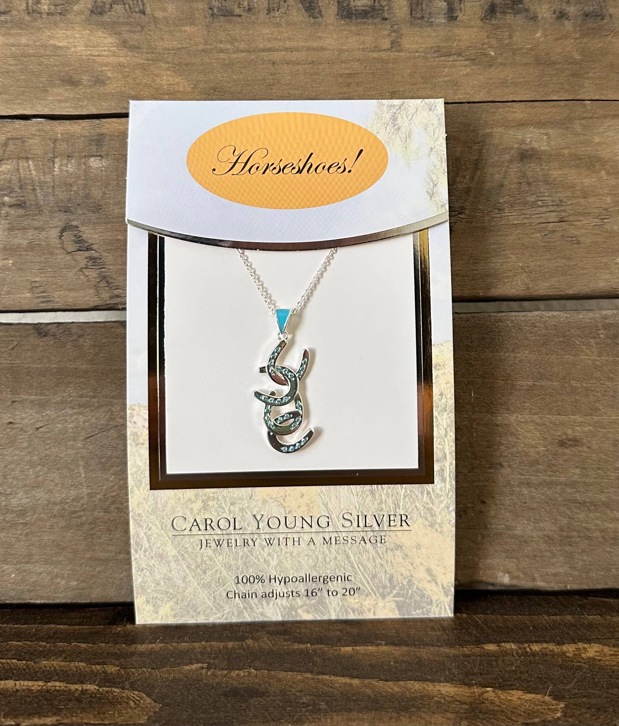 Four horseshoe Petite Necklace Jewelry