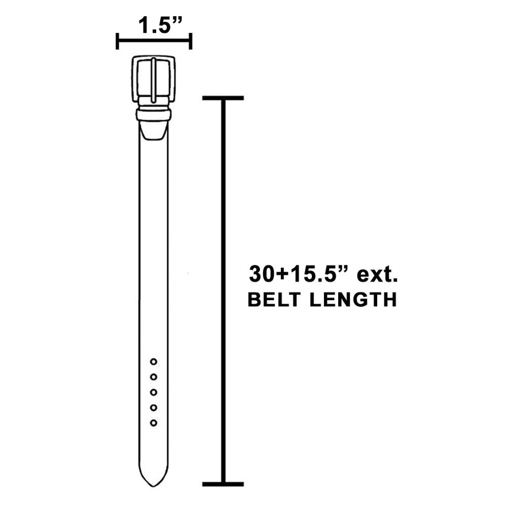 Western Concho Stone Chain Belt