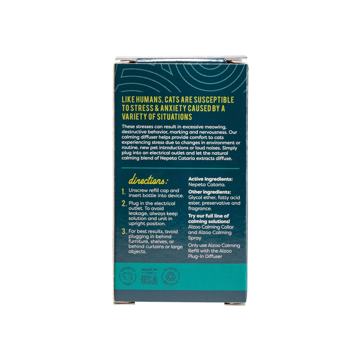 ALZOO - ALZOO Plant-Based Diffuser Calming Refill Cat