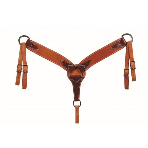WESTERN RAWHIDE SIGNATURE HARNESS LEATHER ROPER BREASTCOLLAR WITH LATIGO LINING 202088