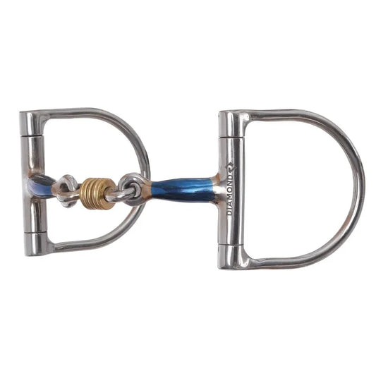 Reinsman Diamond R 3-Piece Dee Ring Bit Horse Sweet Blue DR210