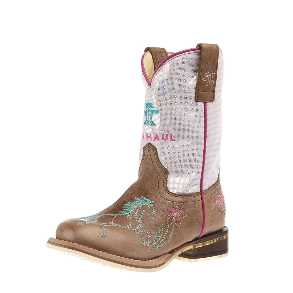 Tin Haul Kid's Don’t Horse Around Sole Square Toe Boot 14-018-0102-5085