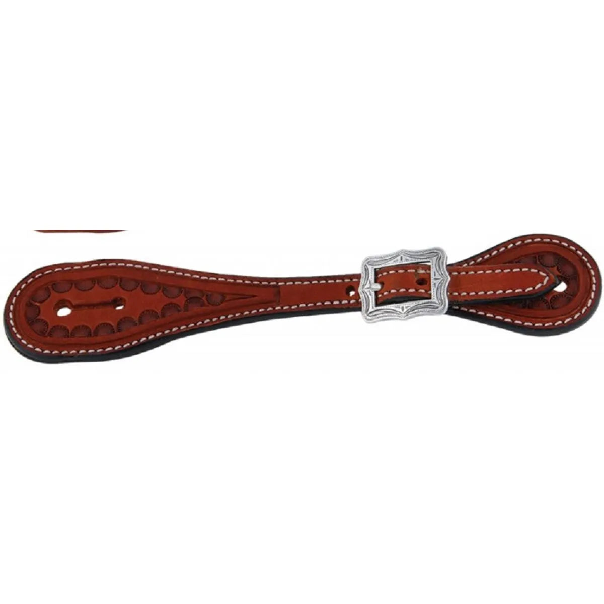 Western Rawhide Leather CL Strait Spur Strap