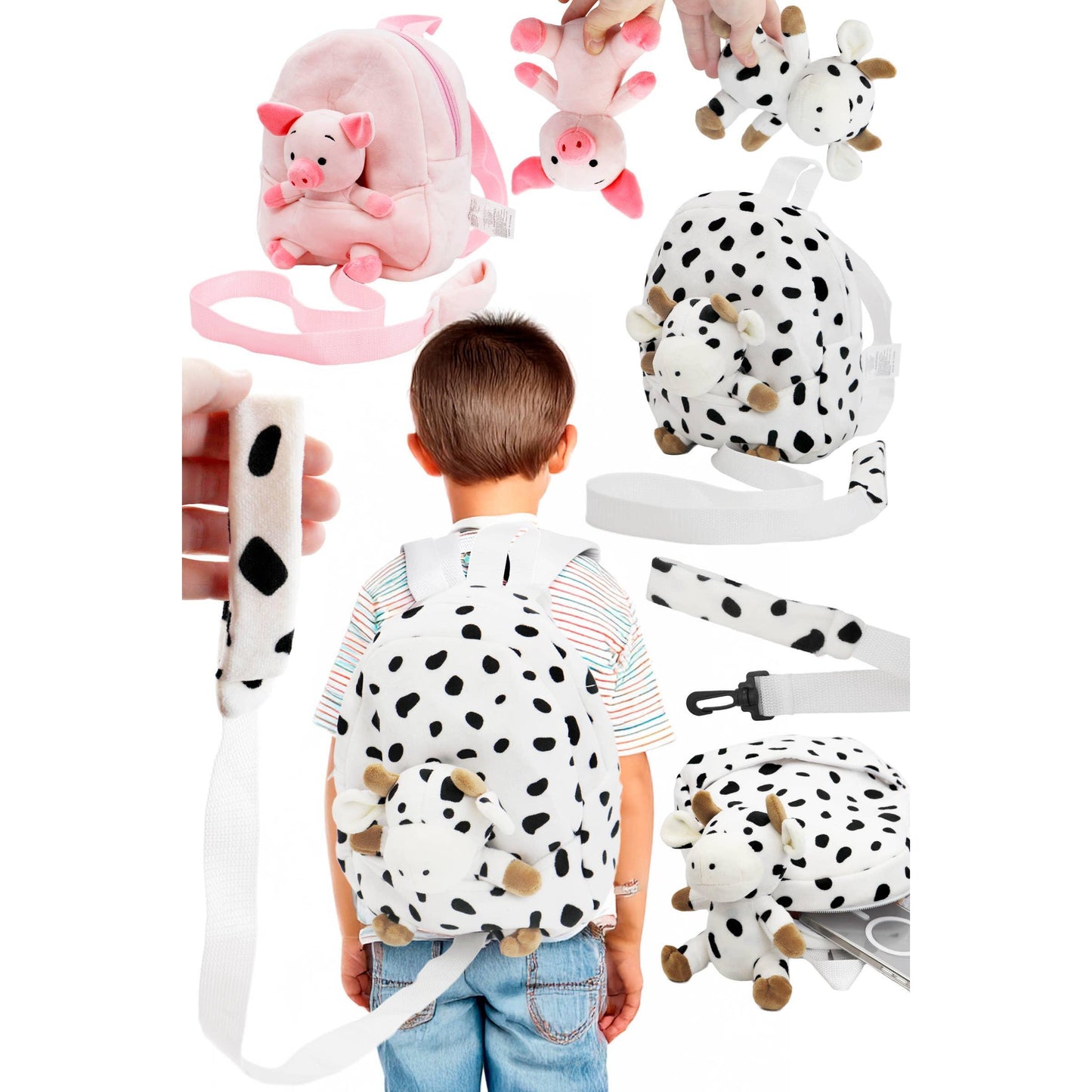 Cap Zone - Farm Animal Child Safety Leashed Backpack