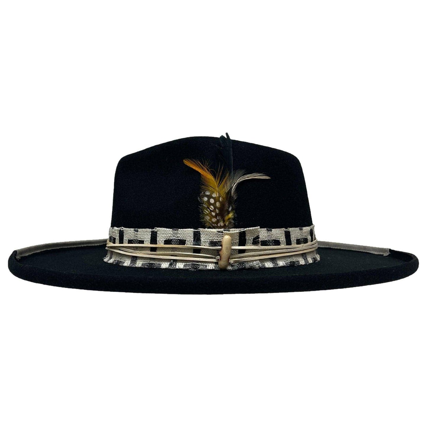 Wool Felt Teardrop Curled Brim Hat- Style Lounge