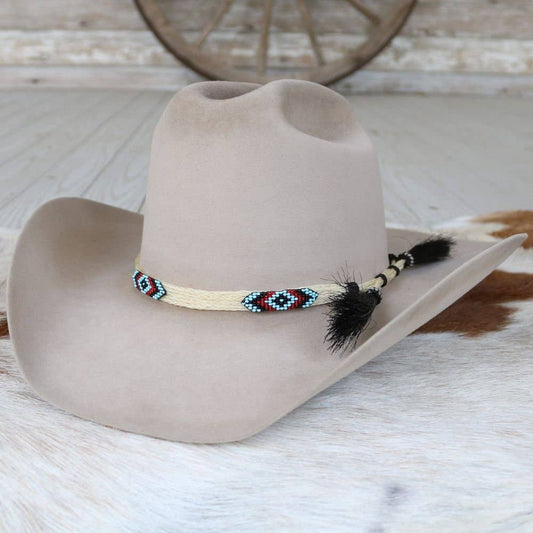 Horsehair Beaded Hat Band - Cheval