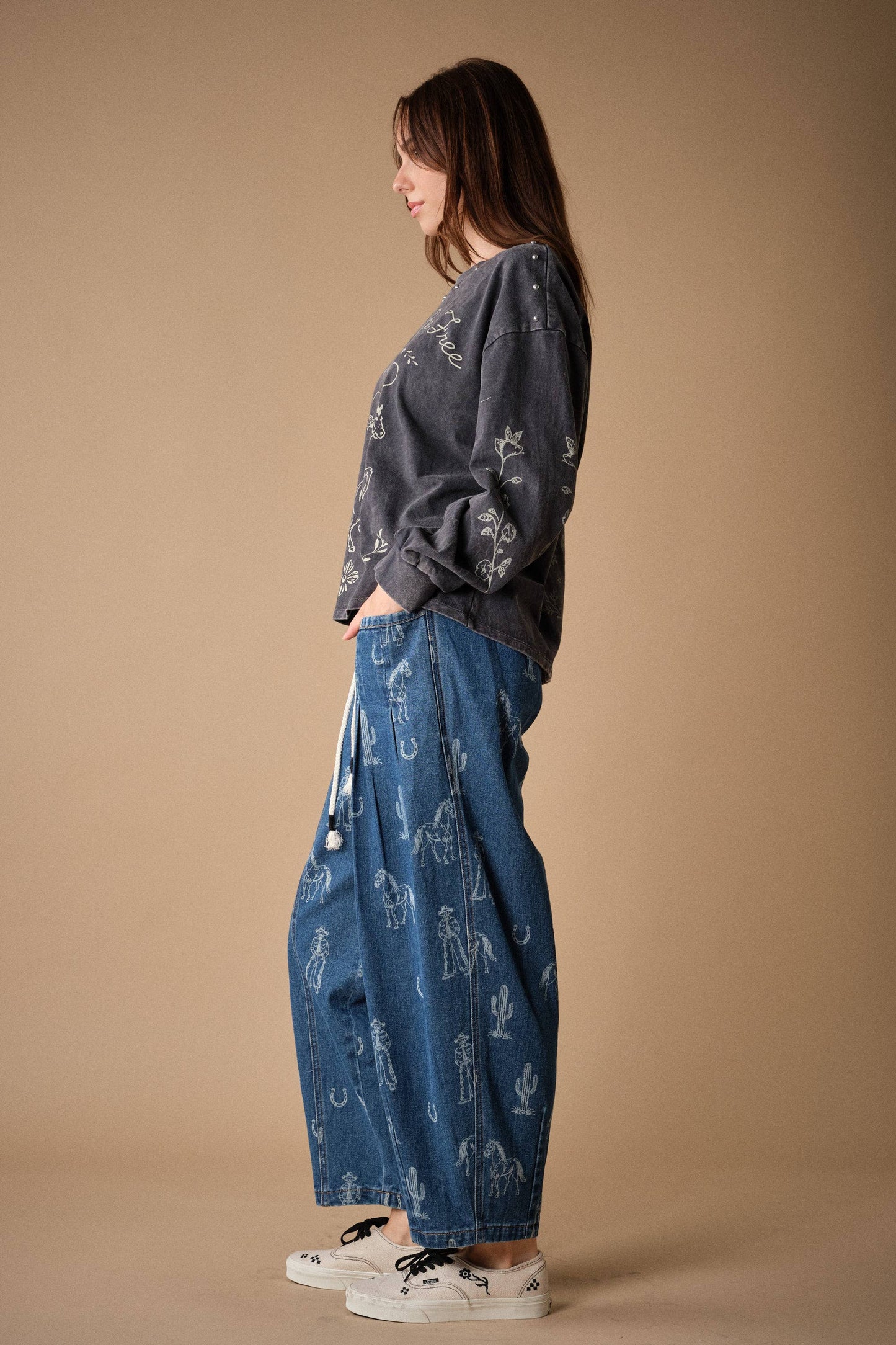 Blue B Western Studded Graphic Sweatshirt 53012T