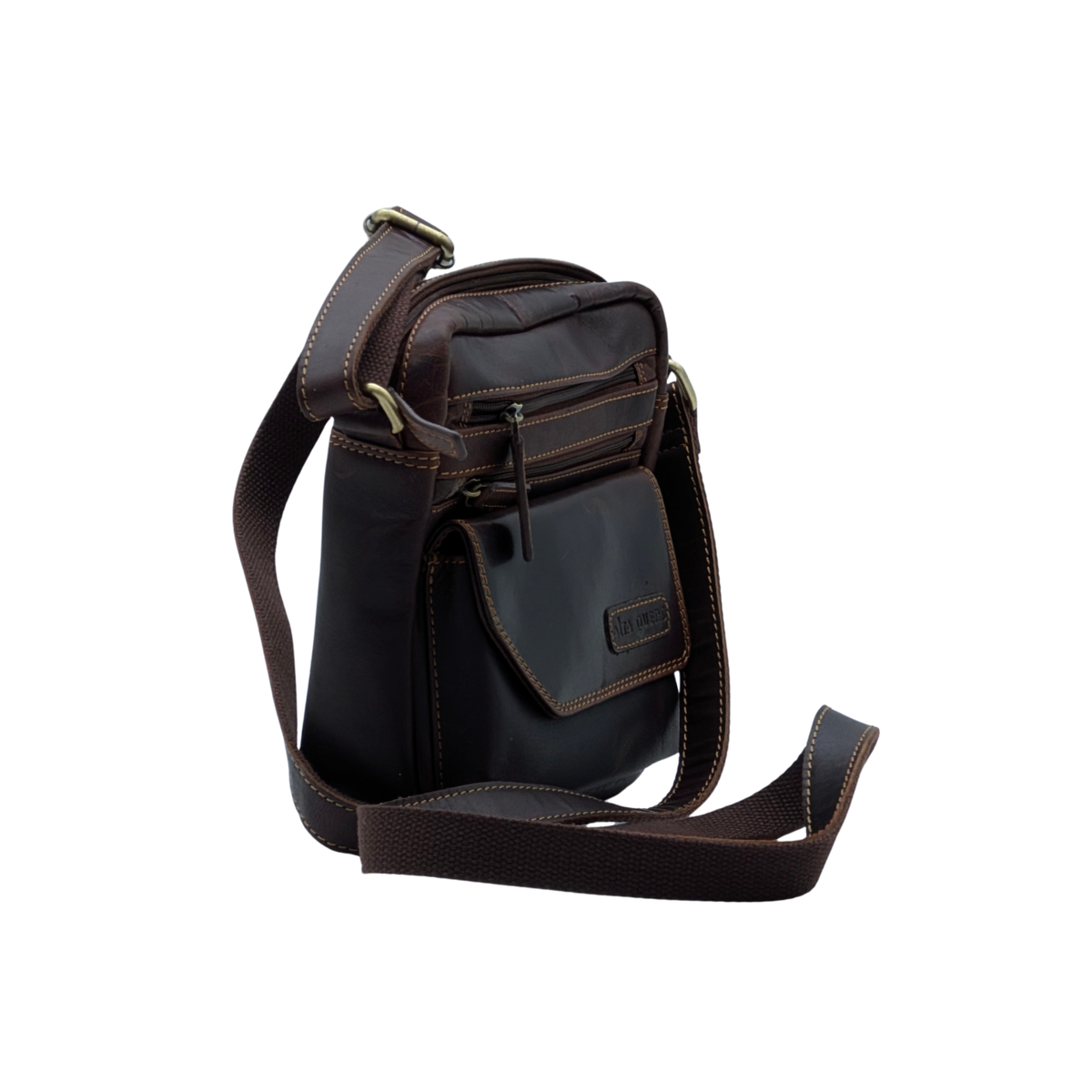 Genuine Leather Crossbody Purse Style – Brown 358