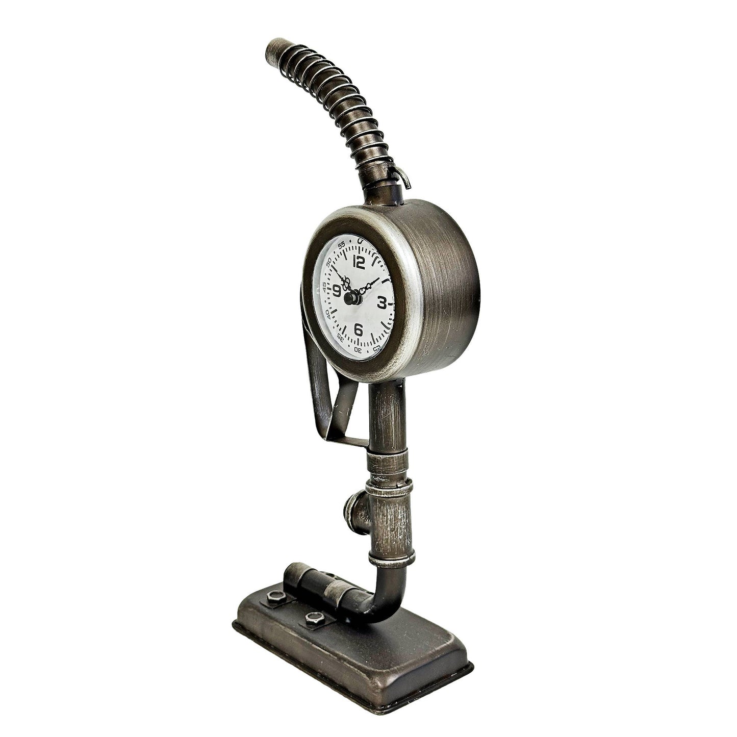 Metallic Gas Nozzle Table Clock