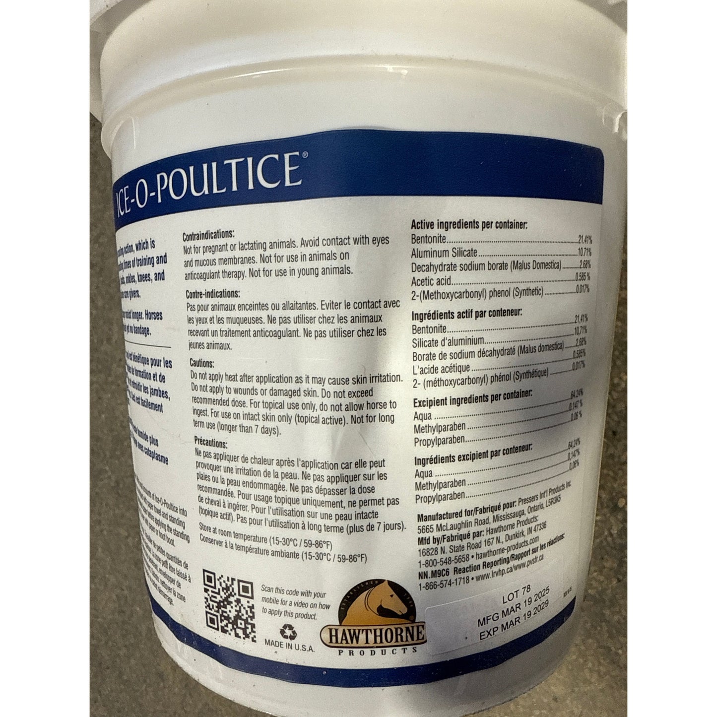 Hawthorne ice-o-poultice 10LB