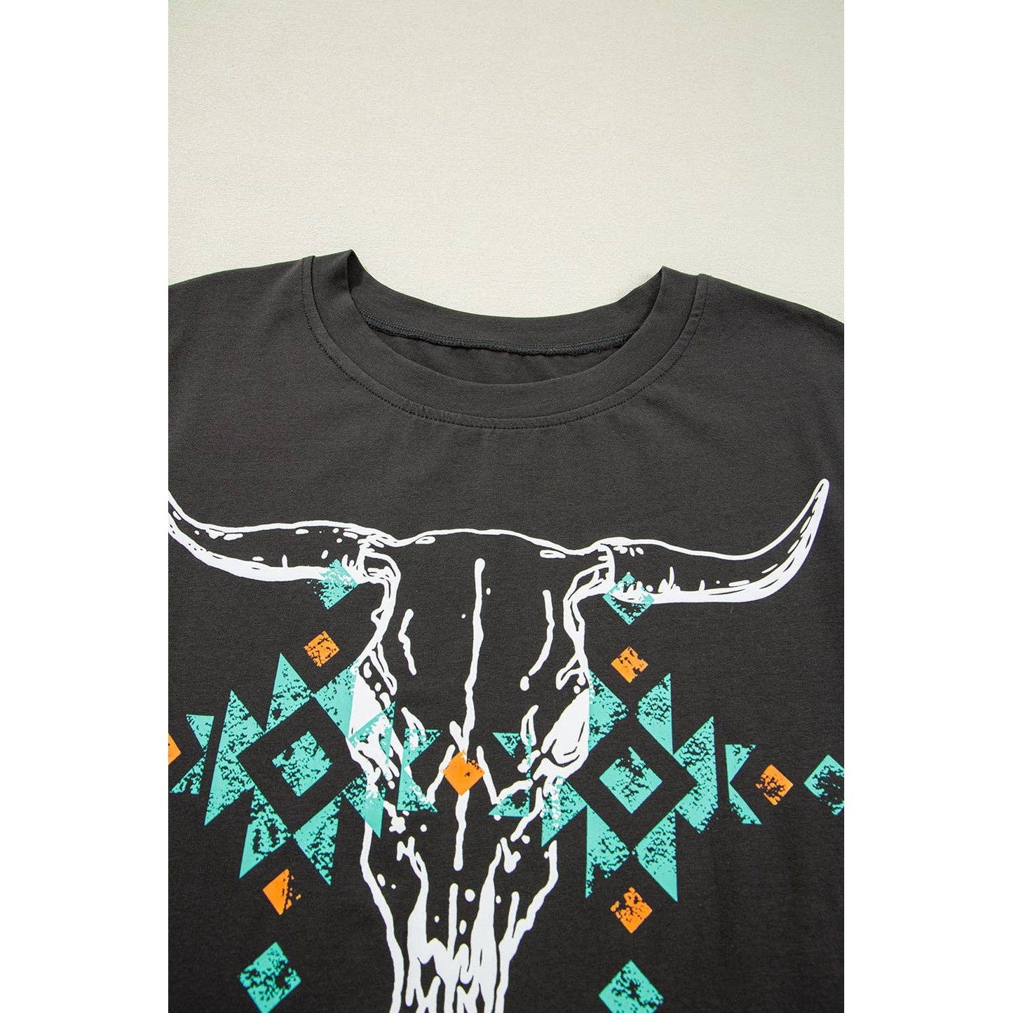 Western Aztec Crewneck T-Shirt