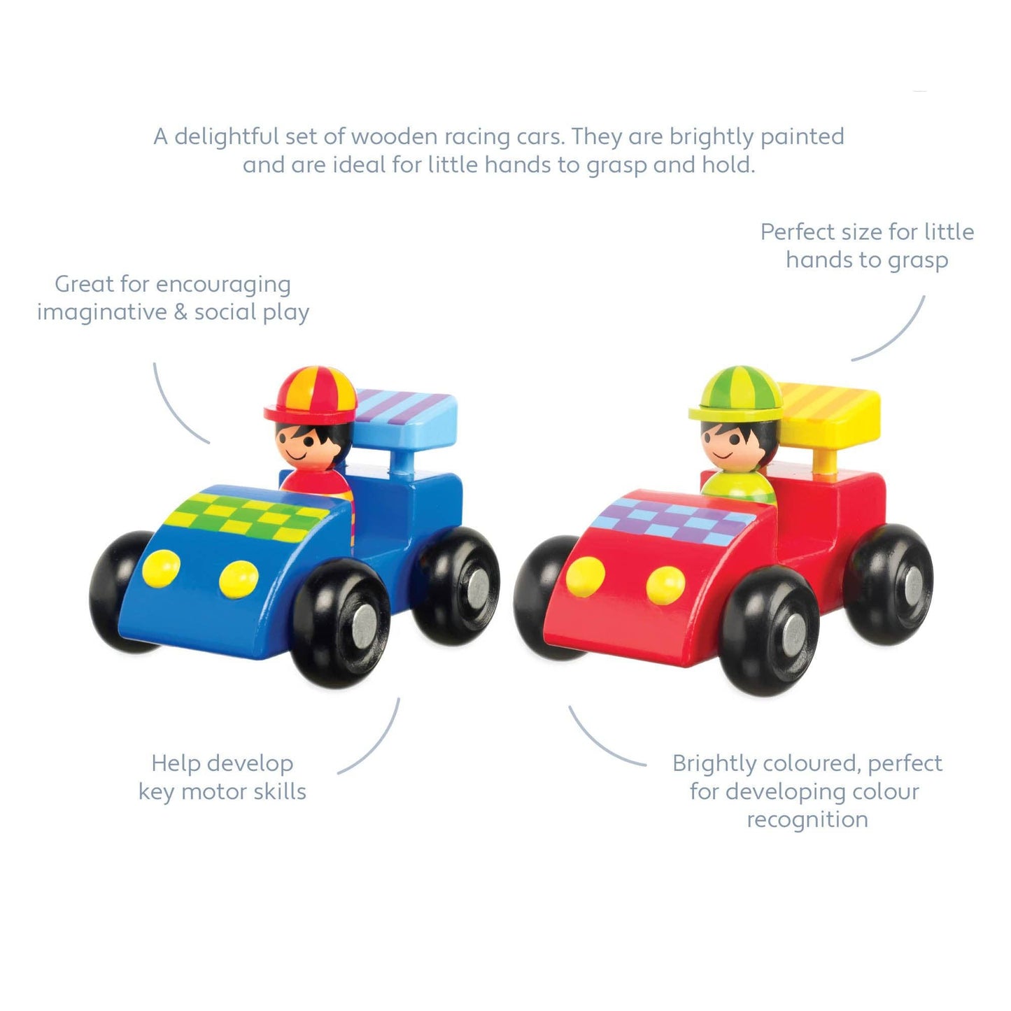 Orange Tree Toys - Racing Car Set (Wooden)