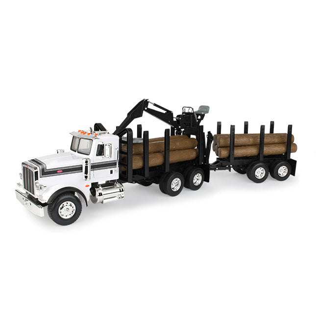 Tomy - Big Roads Peterbilt 367 Logging Truck With Pup Trailer