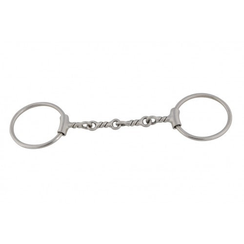 Western Rawhide DEE BUTTERFIELD LOOSE RING BIT WITH TWISTED MOUTH BIT 255137