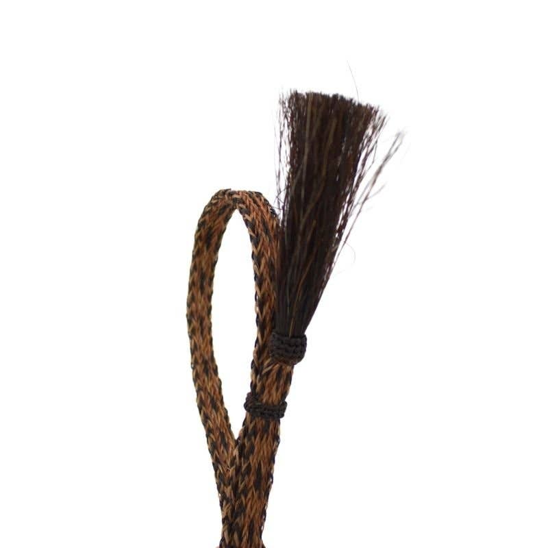 Horsehair Braided Single Tassel Hat Band - Sundown