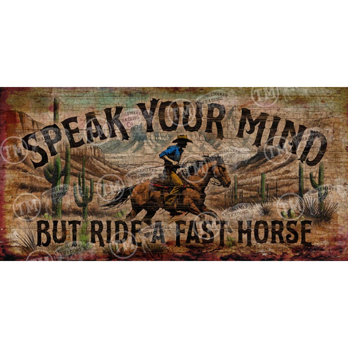 Speak Your Mind - 18" x 36" Large Rectangle Artwork