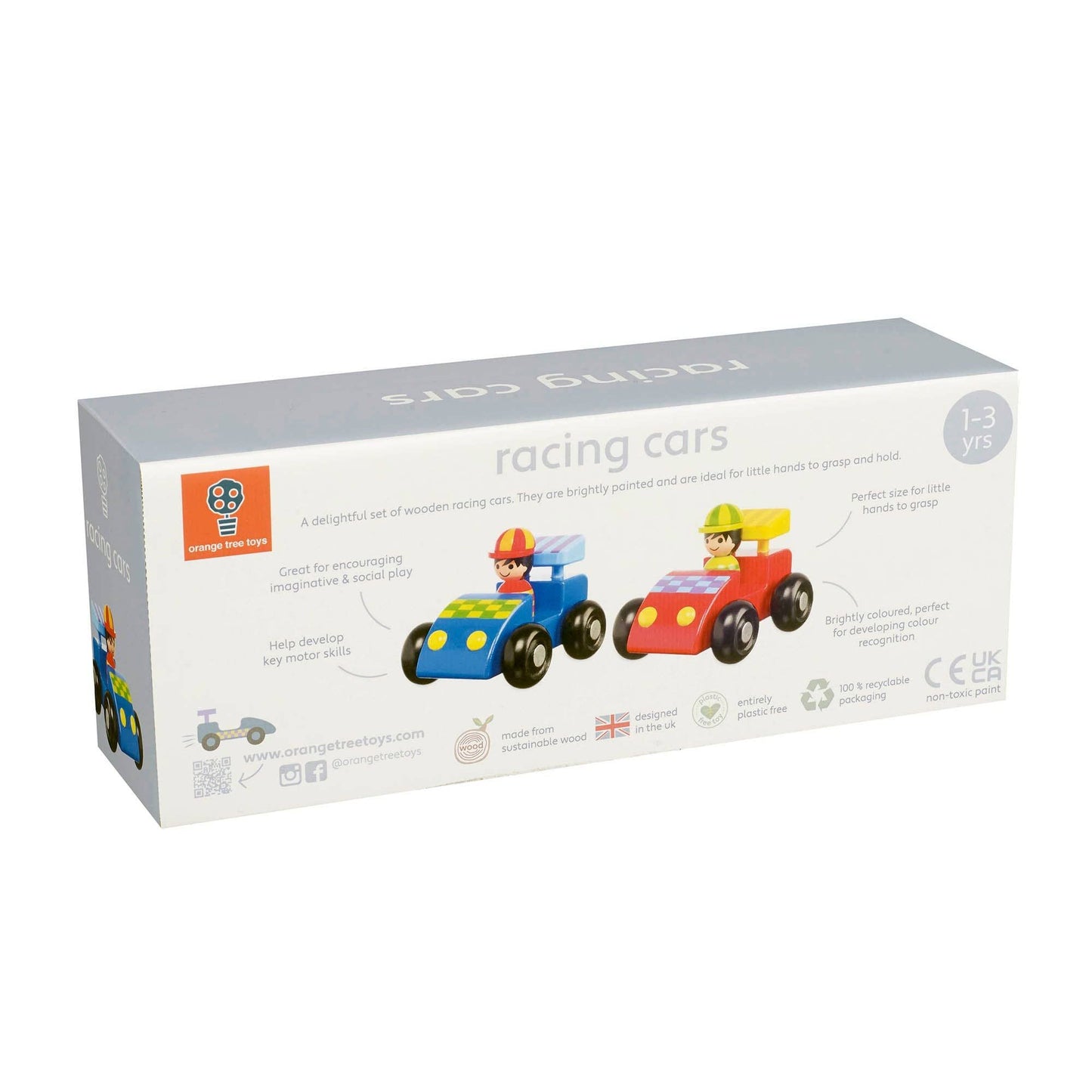 Orange Tree Toys - Racing Car Set (Wooden)