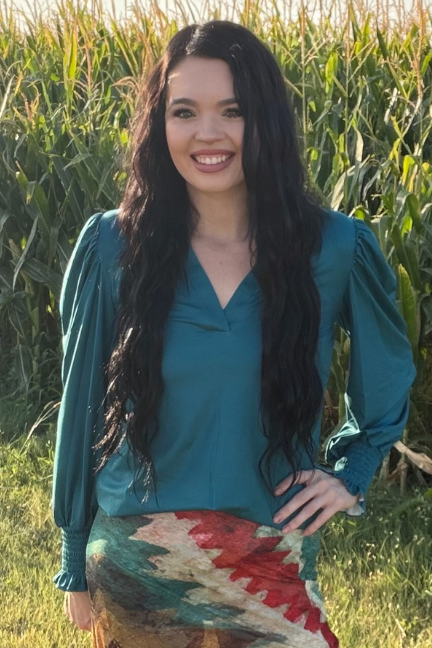 Sterling Silver Canyon Call Top - Teal