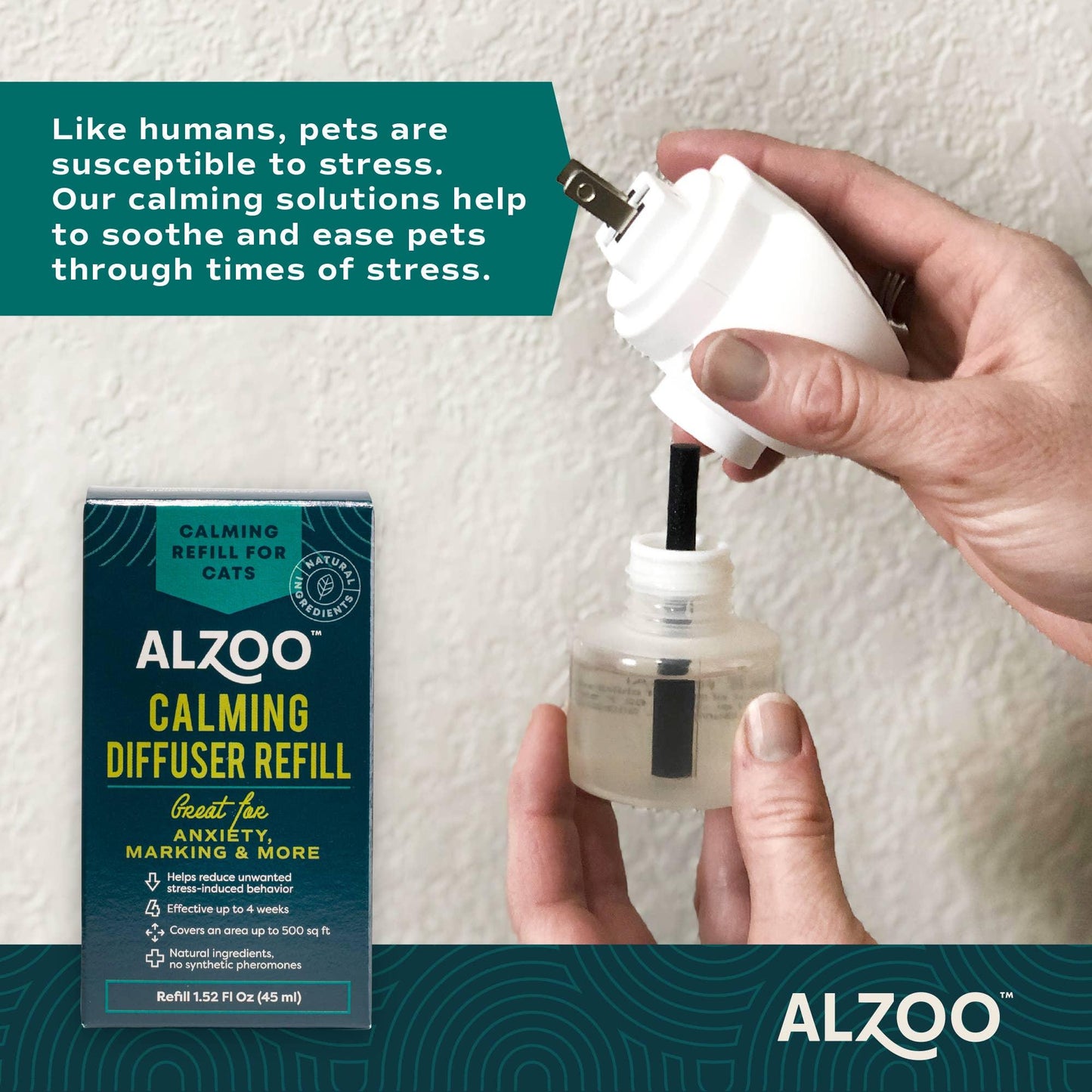 ALZOO - ALZOO Plant-Based Diffuser Calming Refill Cat