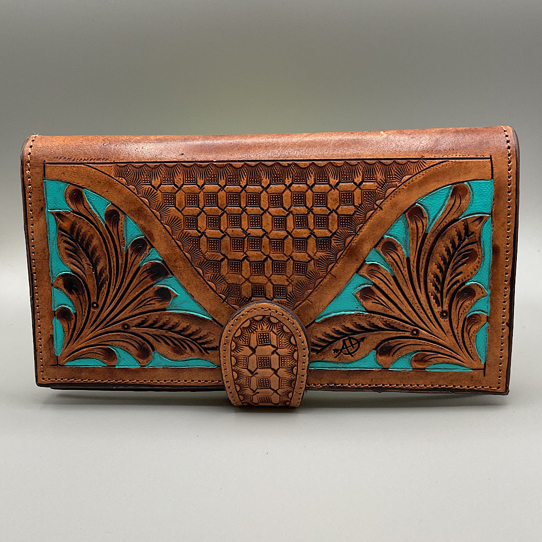 American Darling - Tooled Oversized Wallet ADBGZ402B