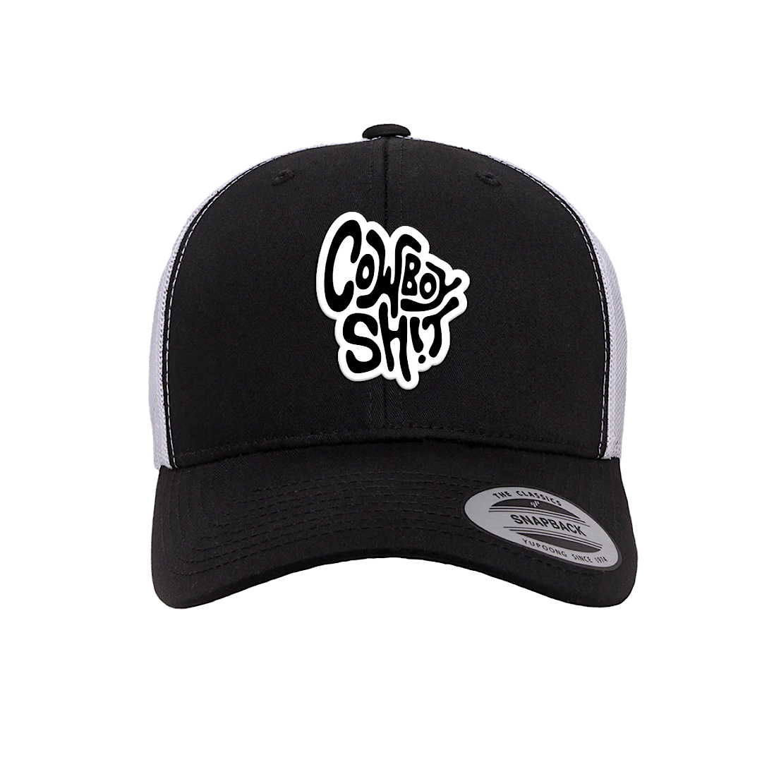 Cowboy Sh*t -  Softy Black & White Snap Back Men’s Ball Cap