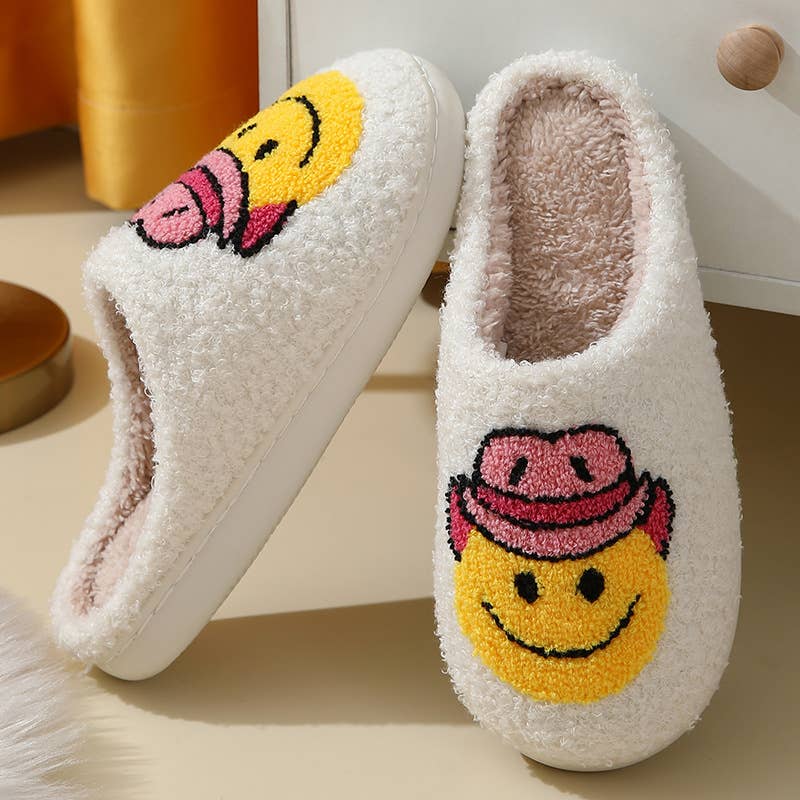 Western Laughing Face Cute Home Slippers