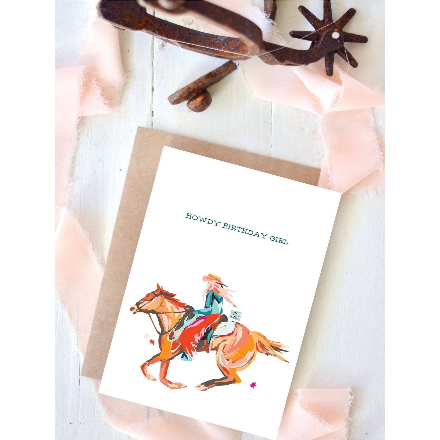 Howdy Birthday Girl, Happy Birthday Cowgirl Greeting Card