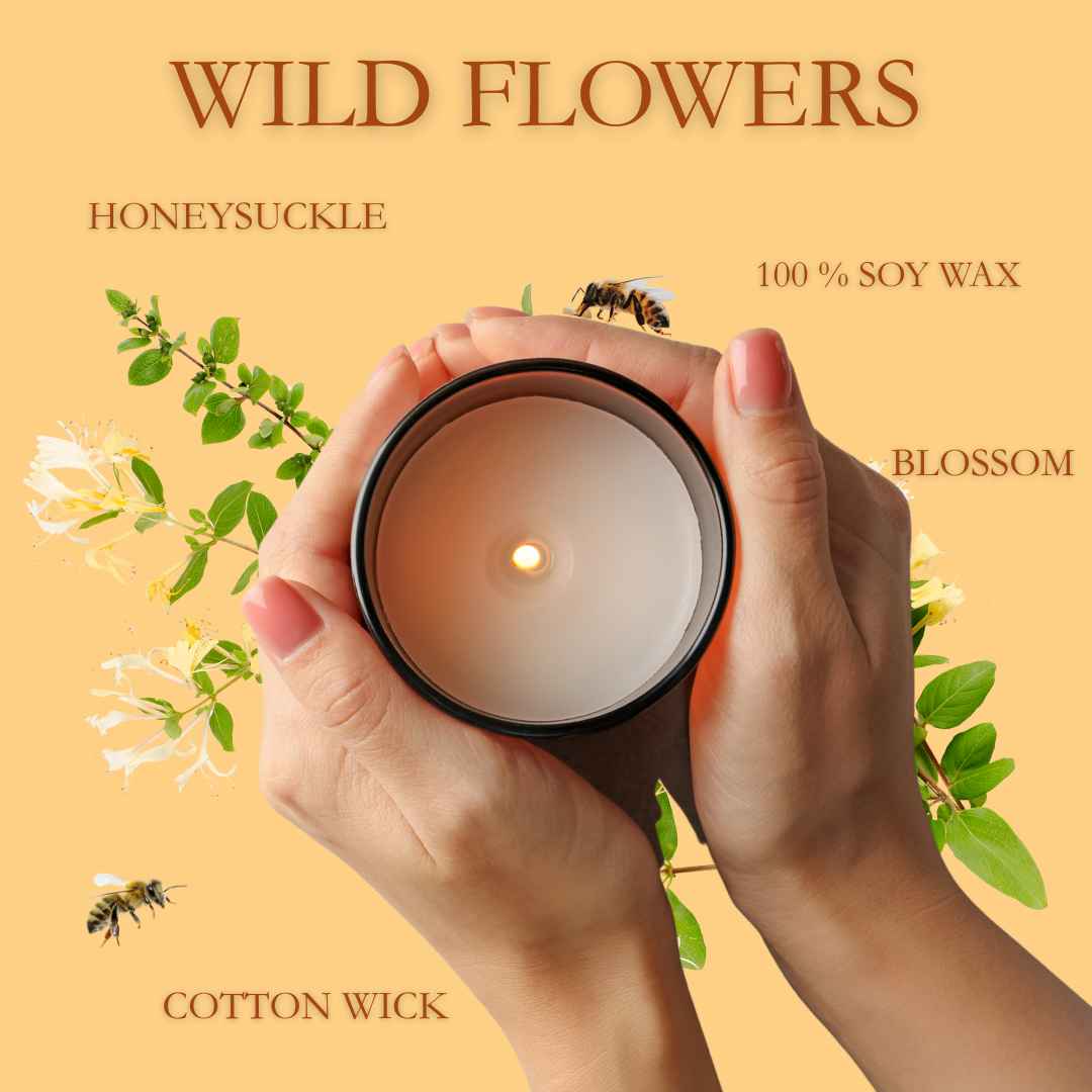Wildflowers Soy Candle 8oz | Hand Poured Candle