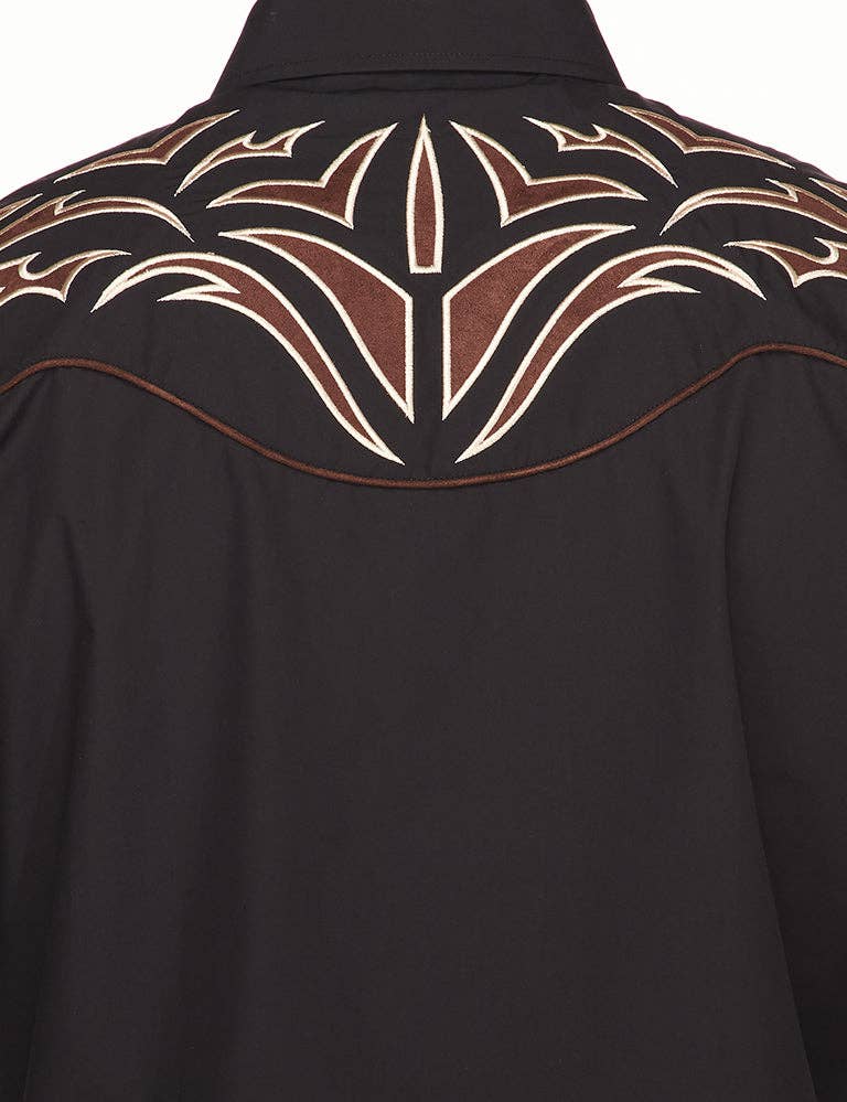 RODEO Men's Western Embroidery Cowboy Outfit Shirts