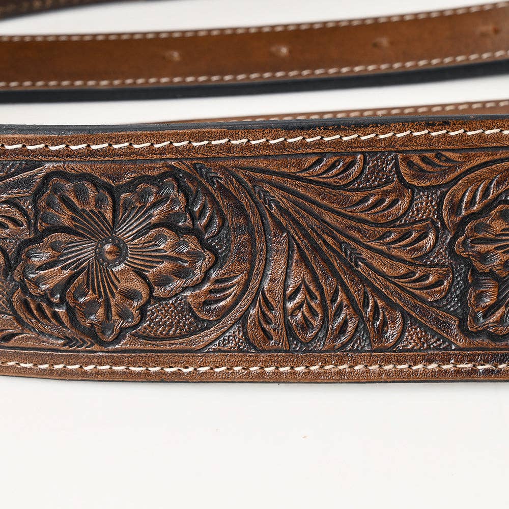 HILASON Horse Western Carved Leather Rear Flank Back Cinch Girth Saddle Billets Comfytack | Billet Strap