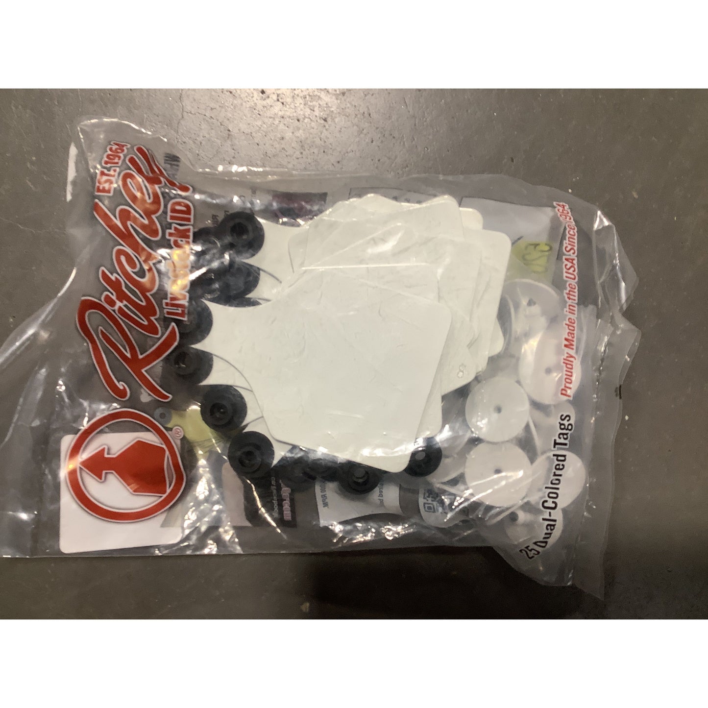 Ritchey Lg Cow Tag White/Black 25 pack