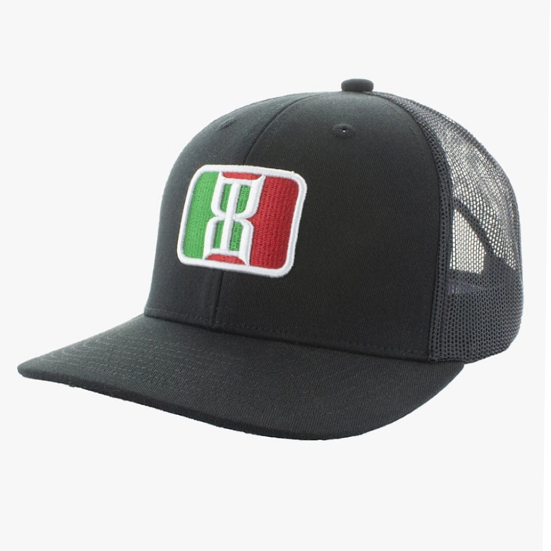 Bex - Local Black Mexican Flag Patch Snap Back Men’s Ball Cap H0195MX