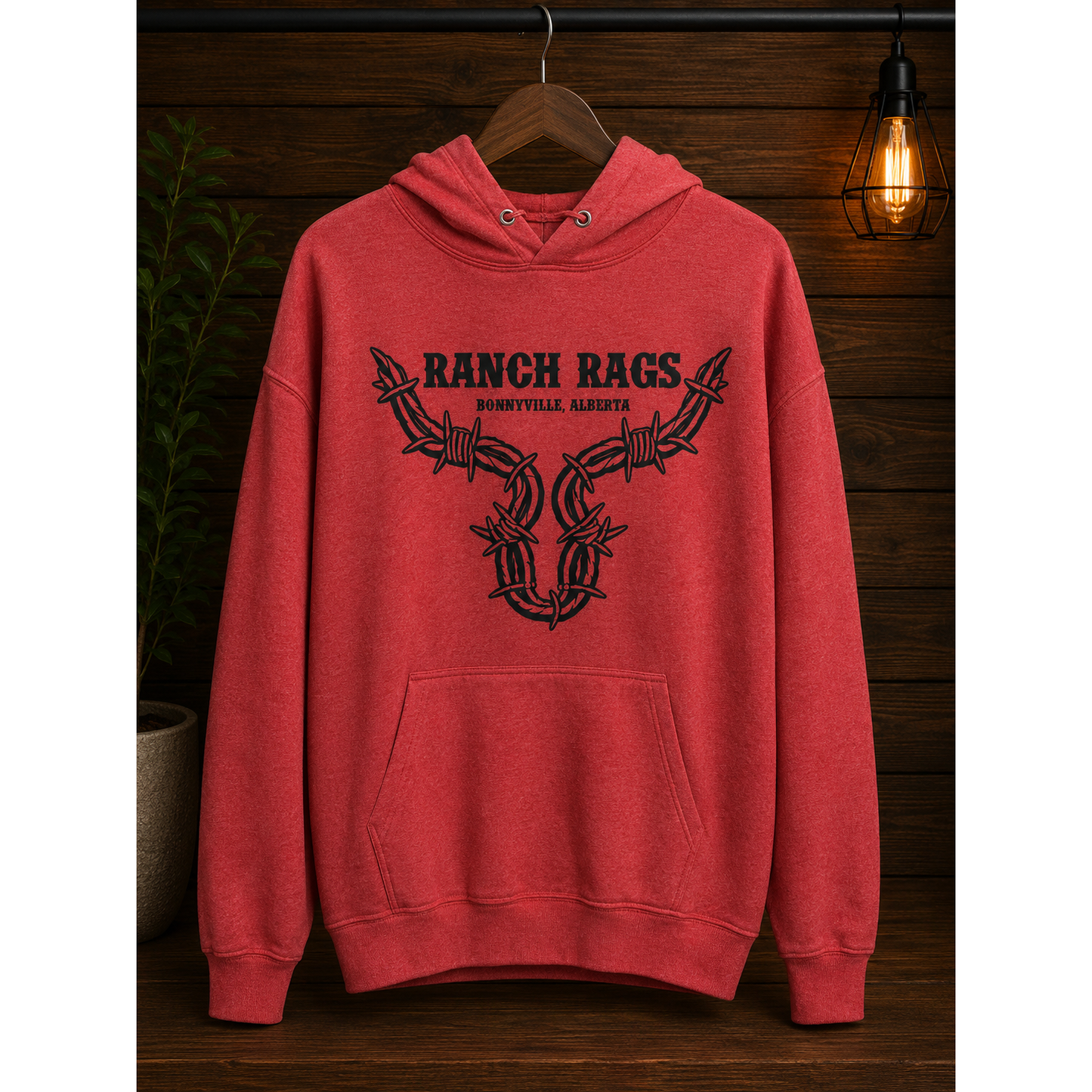 RanchRag's Ranch Tough Barbwire Hoodie
