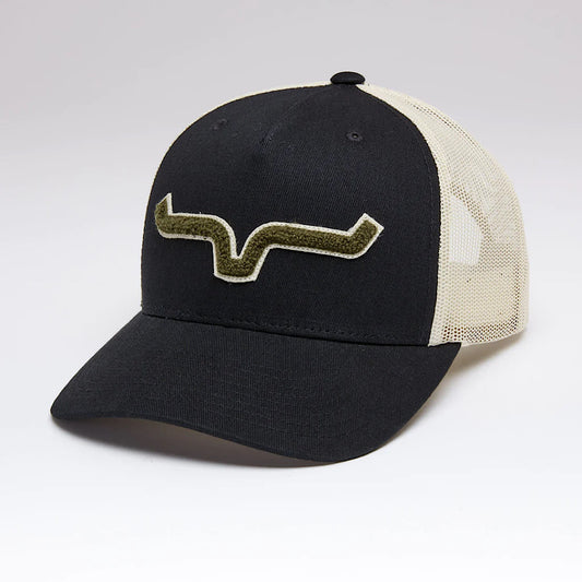 Kimes - Tracker Black & Cream Snap Back Men’s Ball Cap