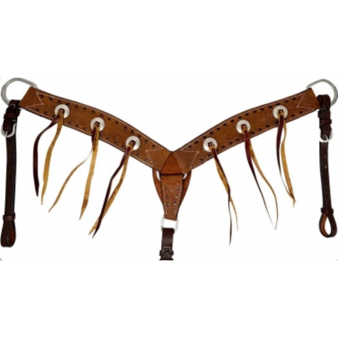 Rugged Ride Roughout Buckstitch Breast Collar